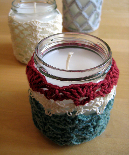 Split Shells Jar Candle Cover