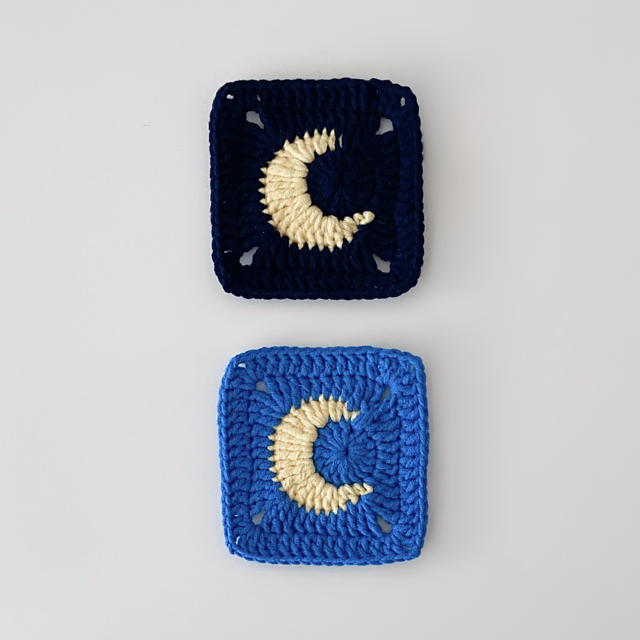 Moon Granny Square Motif