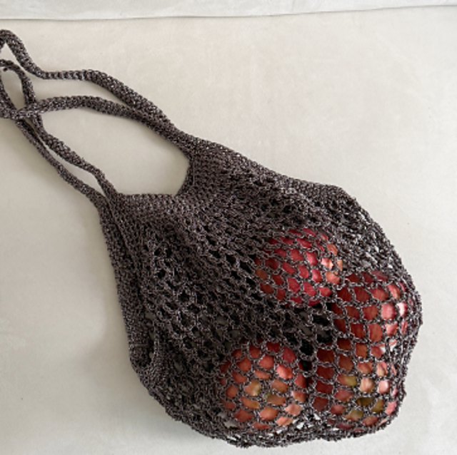 Leather Net Market Bag