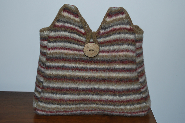 Striped Pyramid Tote