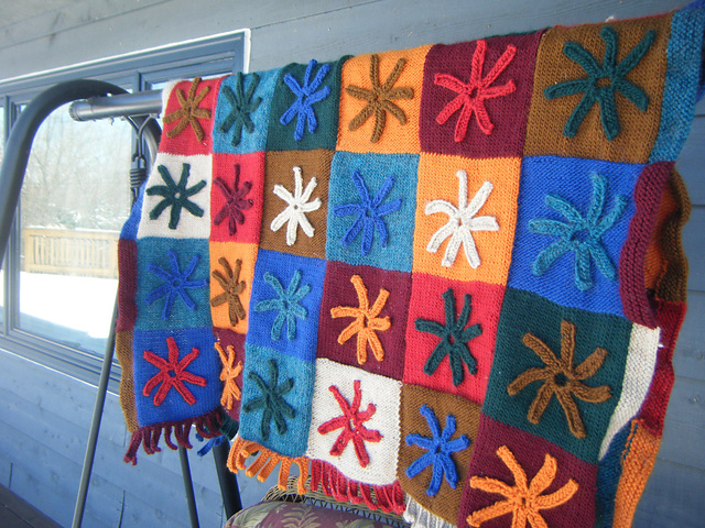 Patchwork Floral Afghan