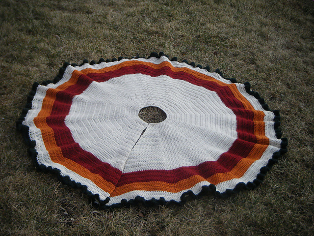 Seven-Way Christmas Tree Skirt