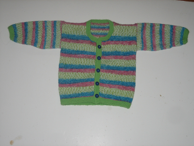 Trimmed Baby Cardigan