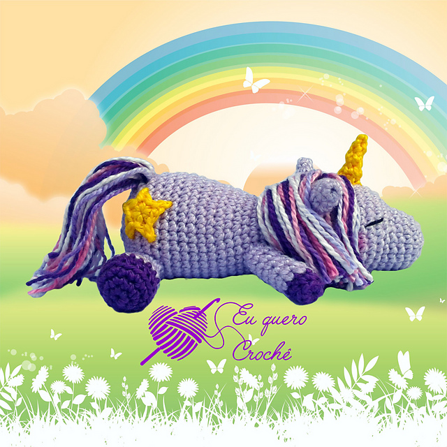 Sleeping baby Unicorn (Bebê Unicórnio dormindo)