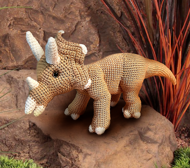 View of Ravelry: Triceratops Dinosaur pattern by Eva Pranger