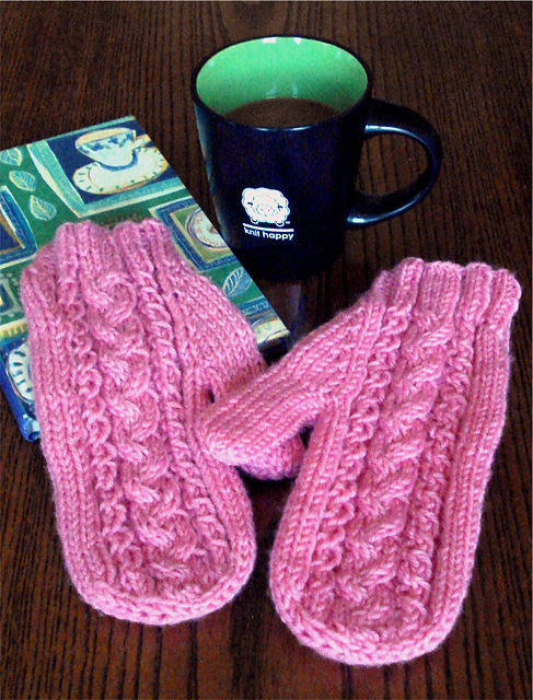 Cabled Mittens