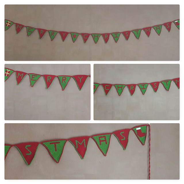 Christmas Bunting Crochet A-Long Banner