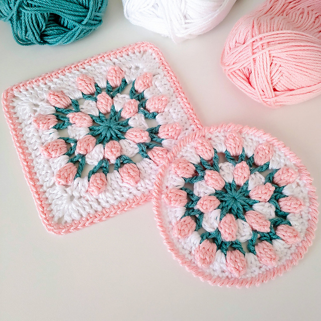 Ravelry: Rose Garden Granny Circle pattern by Eve Zsolczai