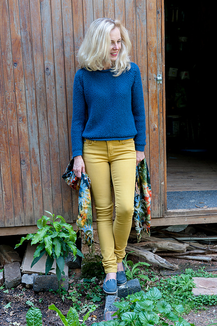 Blue Raglan Sweater