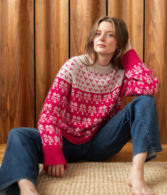 MARTIN PLAN☆Blooming Flo Half Knit T Ravelry: Johanna Pullover pattern by Claudia Quintanilla
