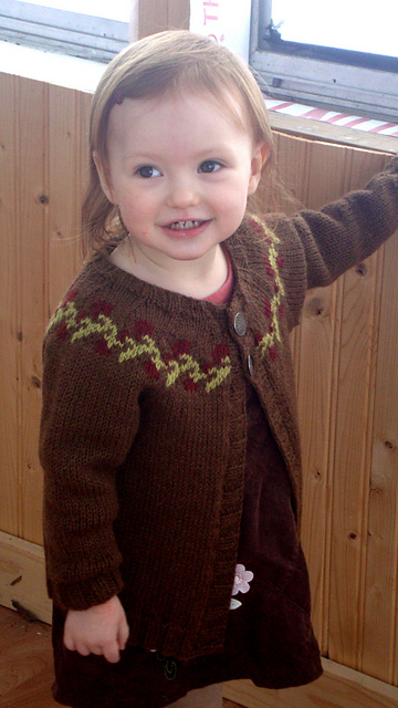 Climbing Rose Baby Sweater