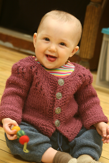 Snowflake Baby Cardigan