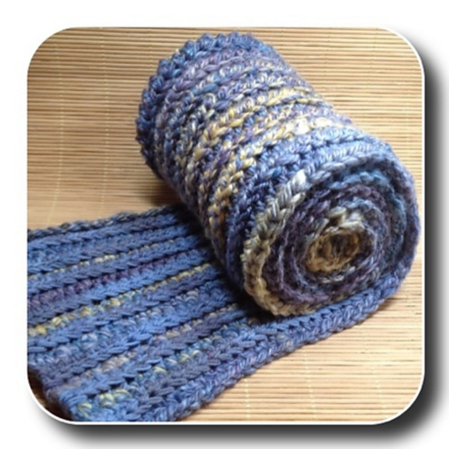Reversible Ribbed Scarf