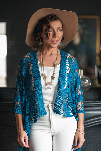 Ravelry: Pineapple Sunset Squares Wrap pattern by Kristina Smiley