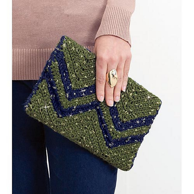 Dazzle Crochet Clutch