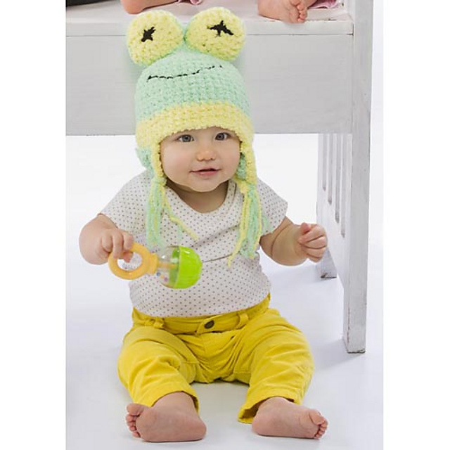 Ravelry Zookeeper Hats Frog Knit pattern by Rae Blackledge