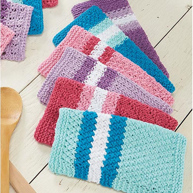 Sunkissed Knit Washcloths