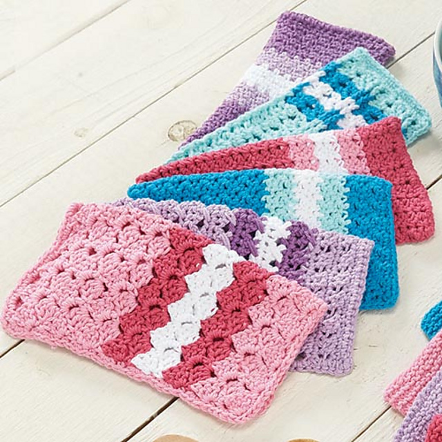 Sunkissed Crochet Washcloths