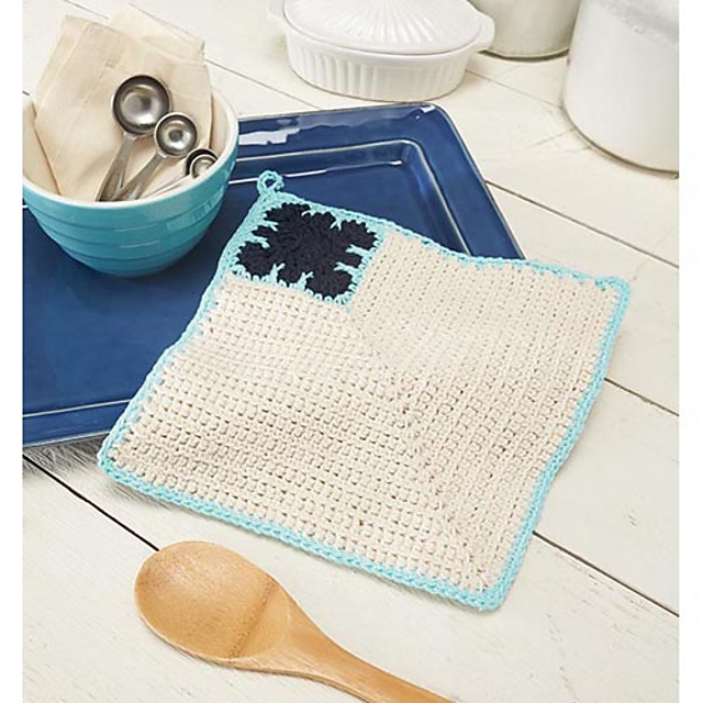 Ravelry Patch Pot Holder pattern by Willow Yarns Design Team