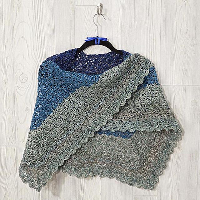 Frozen Waves Shawl
