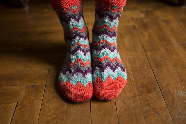 Color Study Slipper Socks