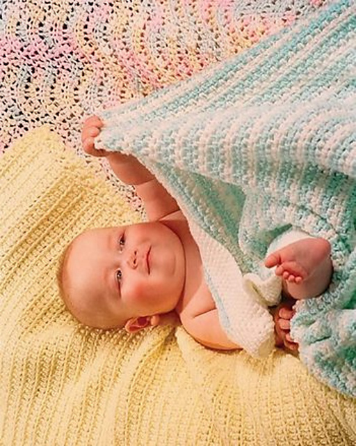 Ravelry Old Shale Baby Blanket pattern by Evelyn A. Clark
