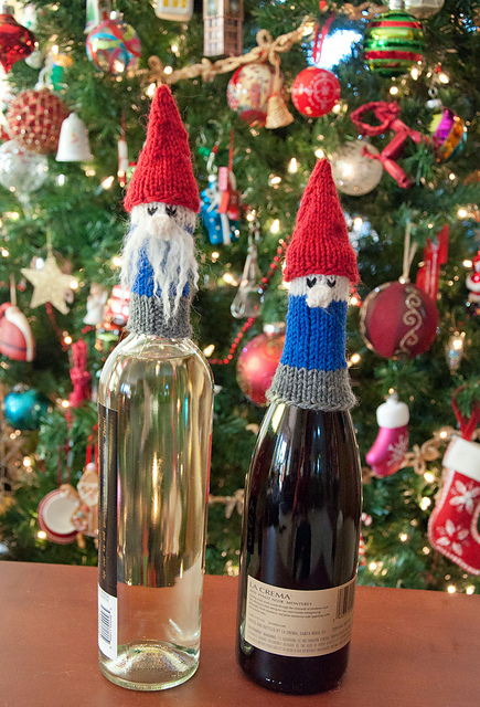 Gnome or Elf Wine Bottle Topper or Decoration