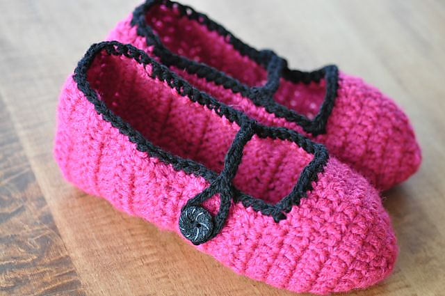 Square Toed Mary Jane Slippers