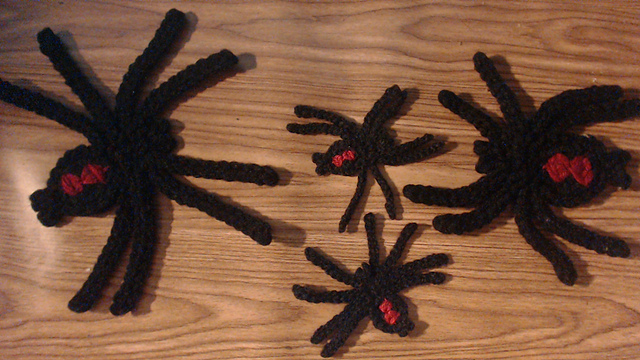 Black Widow Spider Applique