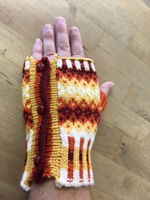 Steeked Fingerless Gloves