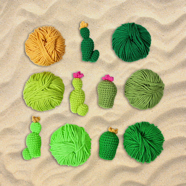 Crocheted Cacti