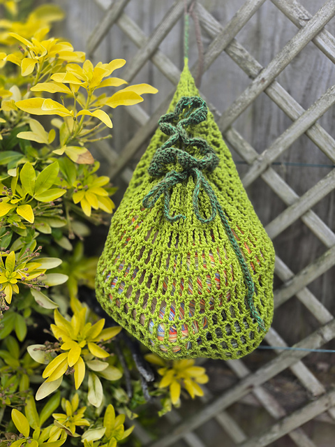 Mesh Drawstring Hanging Basket