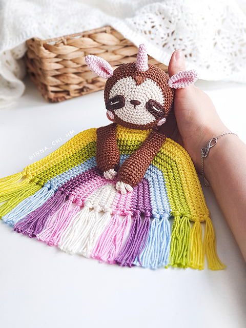 Sloth Unicorn Lovey