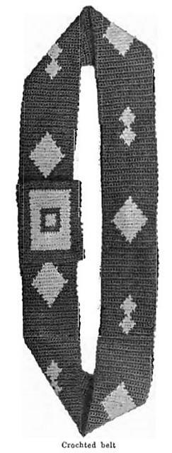Crochet Belt in Indian Design