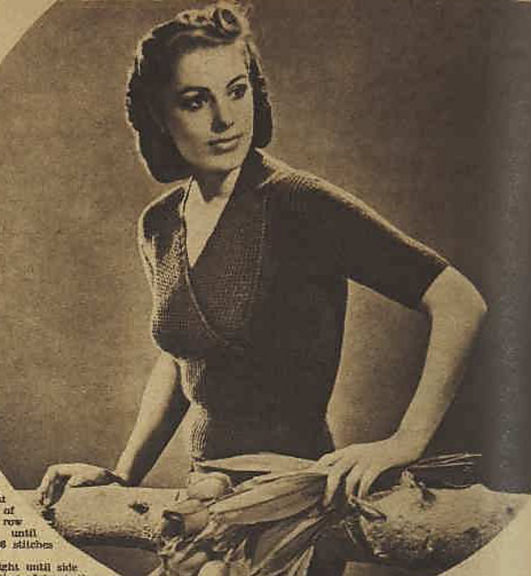 Knitted with a Lacy Front