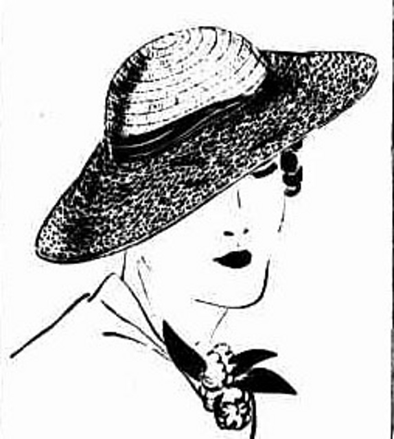 Crochet Hat with Lace Brim