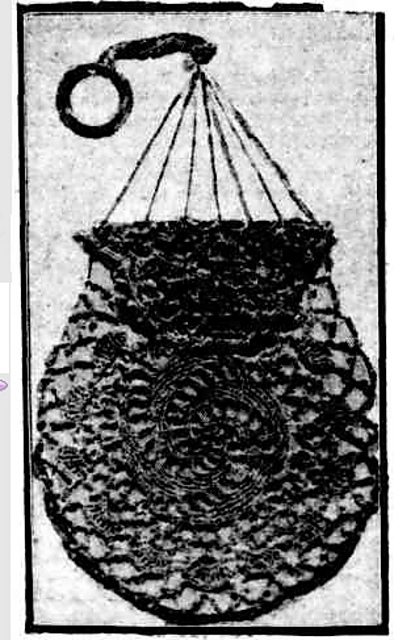 Coin Purse in Irish Crochet