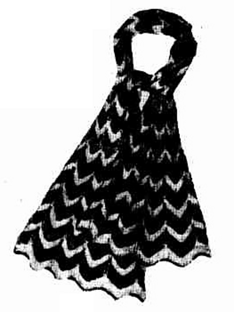 Knitted scarf and bag set - Scarf