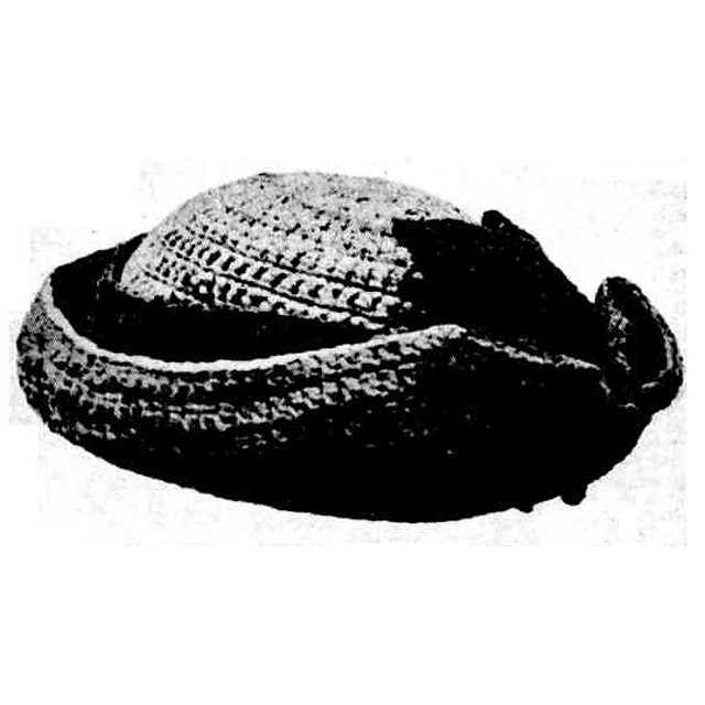 A Lady's Trimmed Crochet Hat