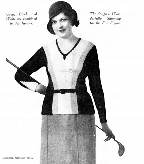 A Pullover of Slenderising Line