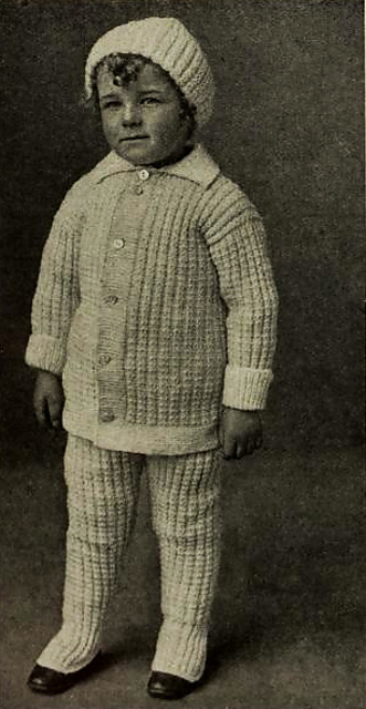 Child's Knitted Snowman: Leggings