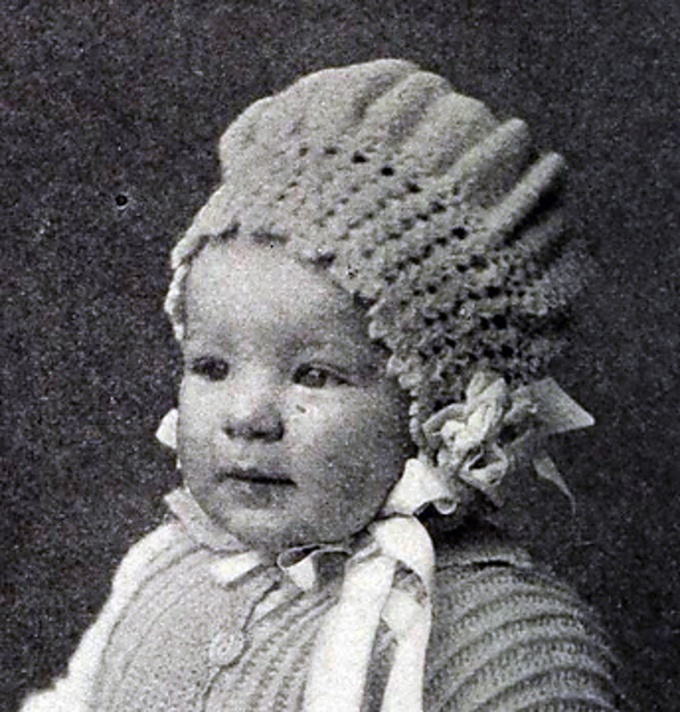 Baby's Crocheted Bonnet