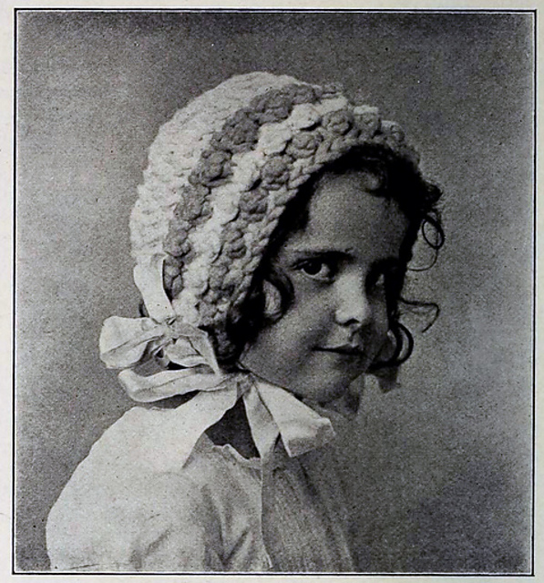 Child's Eider Wool Crocheted Bonnet