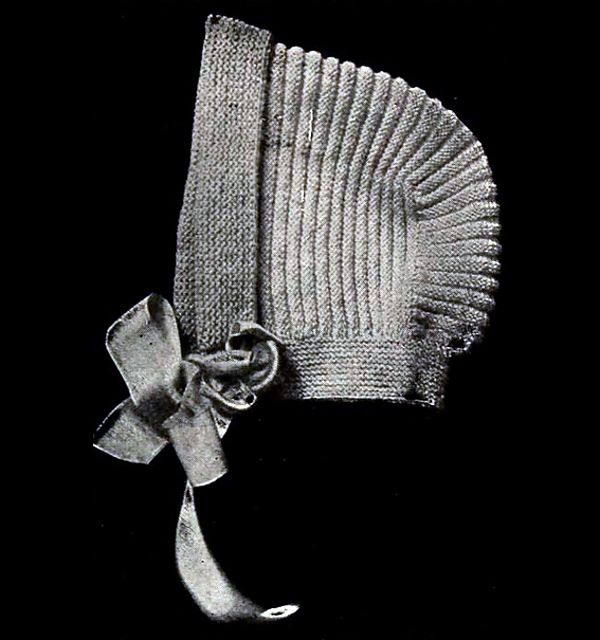Infant's Knitted Hood
