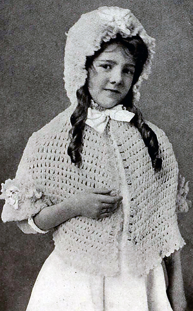 Child's Crocheted Red Riding Hood