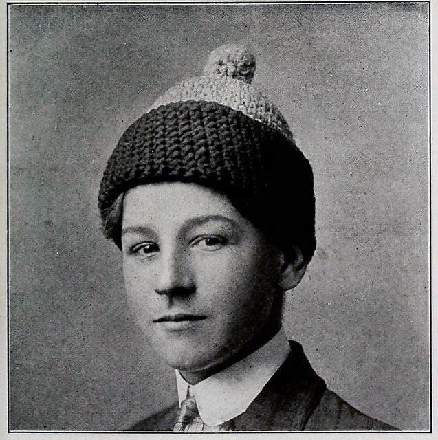 Young Man's Crocheted Hockey Cap