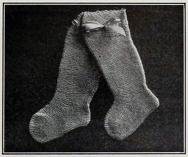 Infant's High Knitted Bootees