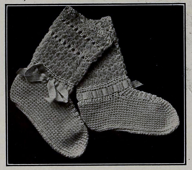 Baby's Crocheted Bootees