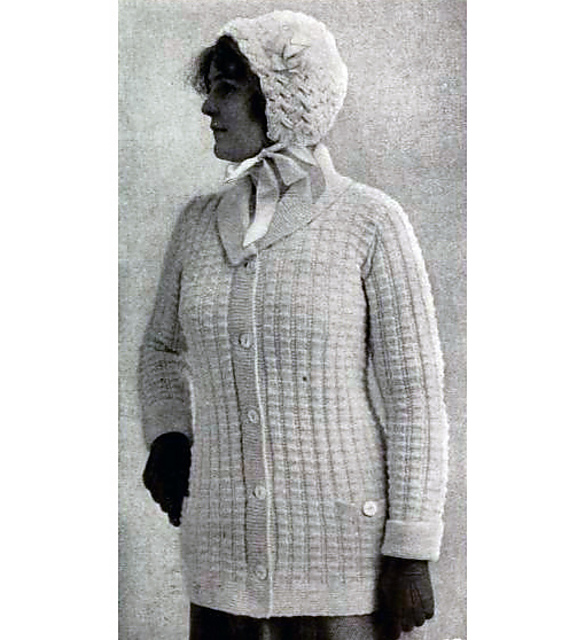 Ladies' Knitted Coat Sweater with Shawl Collar