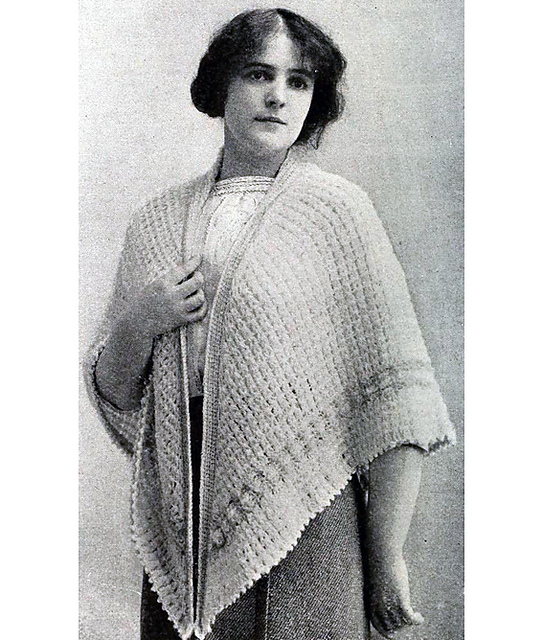 Crocheted Breakfast Shawl